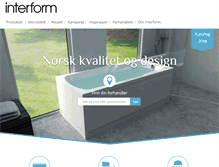 Tablet Screenshot of interform.no