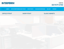 Tablet Screenshot of interform.net.au
